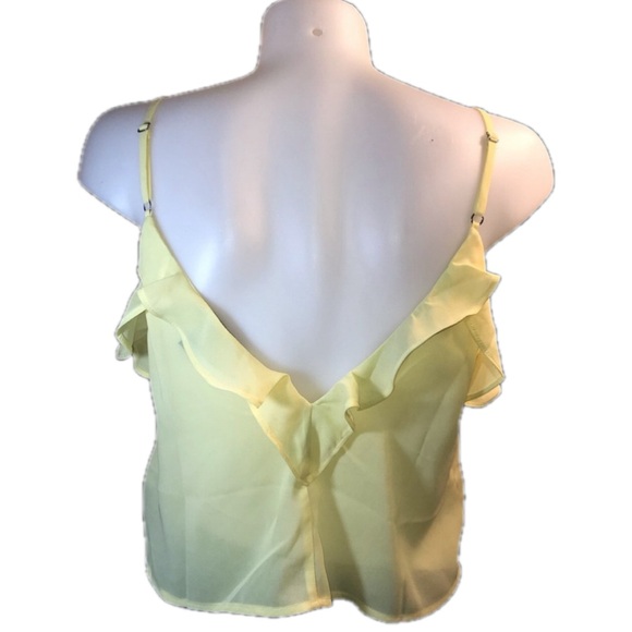 2/$30 FOREVER 21 NWOT SIZE M CROP CAMI TANK LEMON YELLOW - Picture 3 of 11